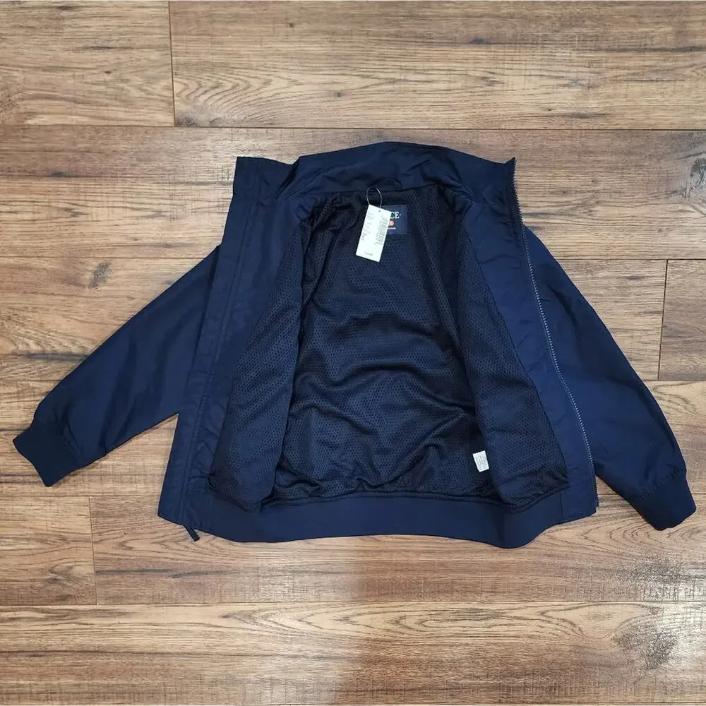 NWT The Children's Place Boy's Navy Full Zip Windbreaker Outerwear Jacket Small